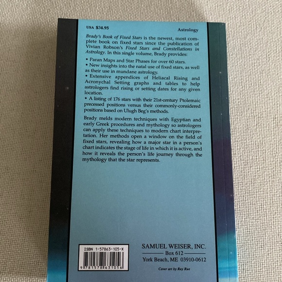 Brady’s Book of Fixed Stars by Bernadette Brady Paperback Book - Picture 4 of 5